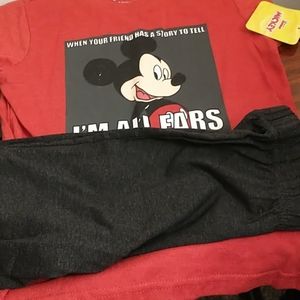 Lil Boys Mickey Mouse Short Sets